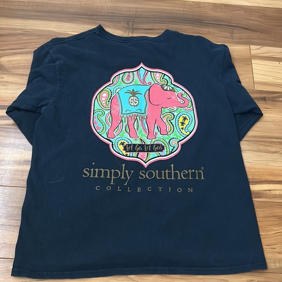 Simply southern long sleeve dark blue - Picture 2 of 4